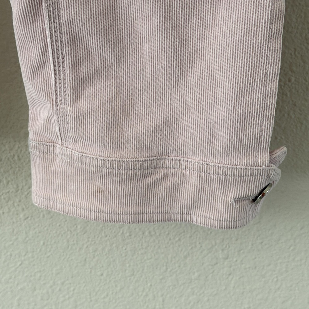 Zadig & Voltaire Eva Patch Corduroy Pants Womens 34/2 Pink Ankle Slim Fit Cuffed - Picture 11 of 14